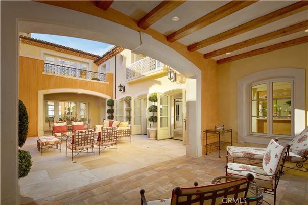 Interior, Living room, Recessed Lighting, Wooden Beams