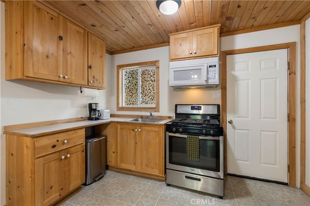 Interior, Kitchen, Stainless Steel Appliances, Wooden Ceilings