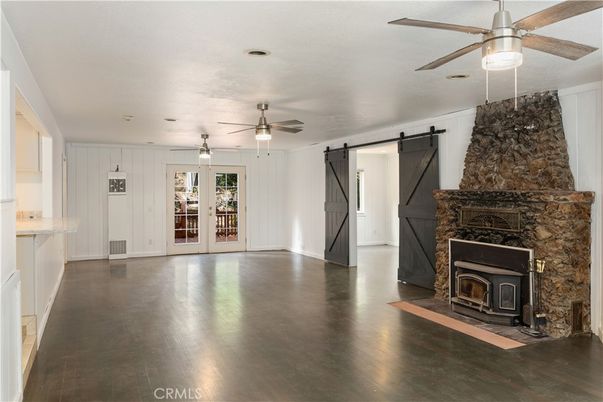 Empty room, Fireplace, Interior, Wood Texture Flooring