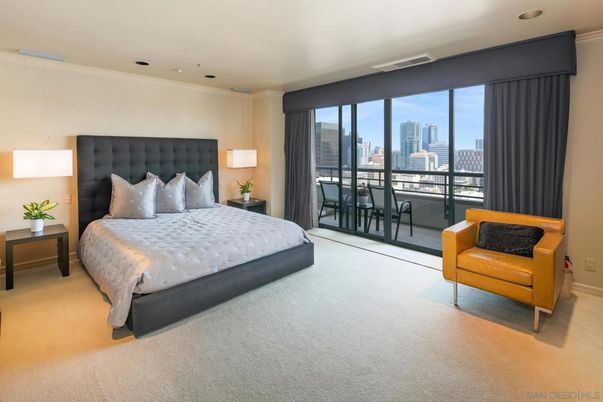 Bedroom, Interior, Pendant Lights, Recessed Lighting