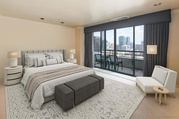 Bedroom, Interior, Recessed Lighting, Water