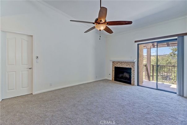 Empty room, Fireplace, Interior