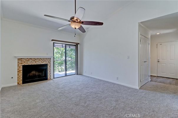 Empty room, Fireplace, Interior, Recessed Lighting