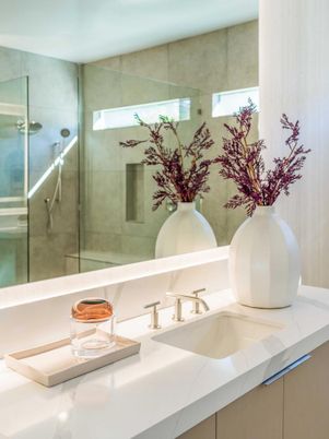Bathroom, Glass Shower, Interior