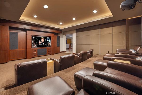 Home Theatre Room, Interior, Projection Screen, Recessed Lighting, Theatre Room