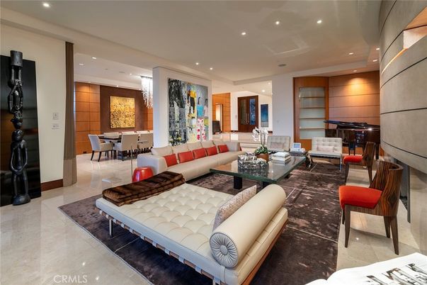 Dining room, Interior, Living room, Piano, Recessed Lighting