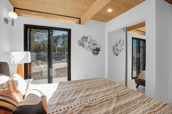 Bedroom, Interior, Recessed Lighting, Wooden Beams, Wooden Ceilings