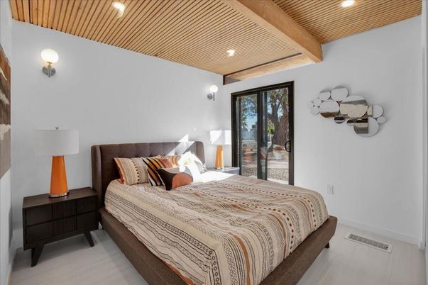 Bedroom, Interior, Recessed Lighting, Wooden Beams, Wooden Ceilings