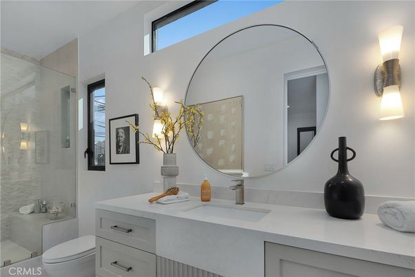 Bathroom, Dual Sink Vanities, Glass Shower, Interior