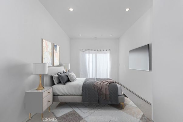 Bedroom, Interior, Recessed Lighting