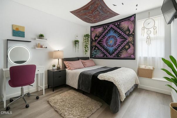 Bedroom, Interior, Wood Texture Flooring