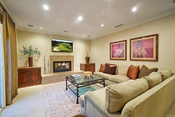Fireplace, Interior, Living room, Recessed Lighting