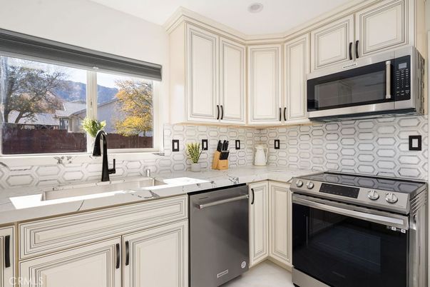 Interior, Kitchen, Recessed Lighting, Stainless Steel Appliances