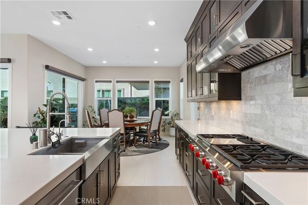 Dining room, Interior, Kitchen, Recessed Lighting, Stainless Steel Appliances