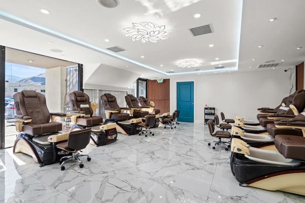 Home Office, Interior, Marble, Recessed Lighting