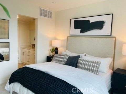 Bedroom, Interior, Recessed Lighting