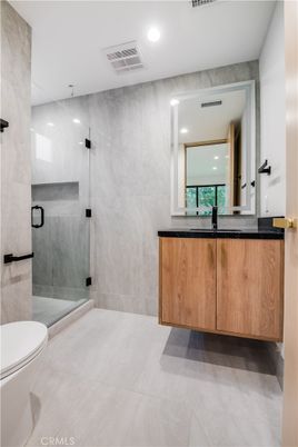 Bathroom, Glass Shower, Interior, Marble Walls, Recessed Lighting