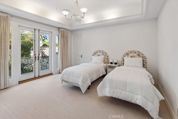 Bedroom, Chandelier, Interior