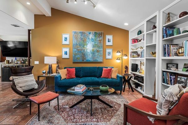 Interior, Living room, Recessed Lighting