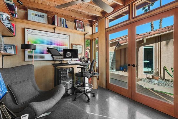 Home Office, Interior, Wooden Beams, Wooden Ceilings