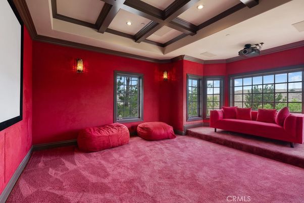 Interior, Projection Screen, Recessed Lighting, Theatre Room