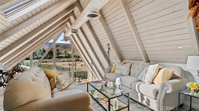Interior, Living room, Wooden Beams