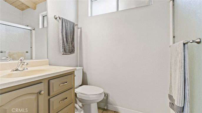 Bathroom, Interior, Wooden Beams