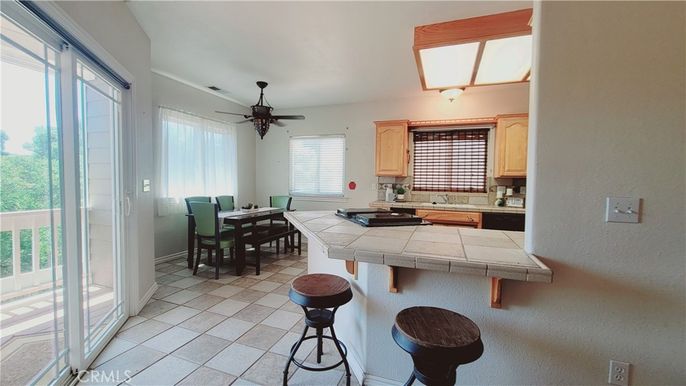 Dining room, Interior, Kitchen, Tile Countertops