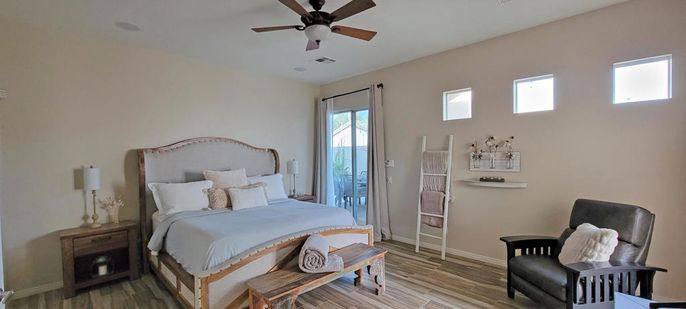 Bedroom, Interior, Wood Texture Flooring