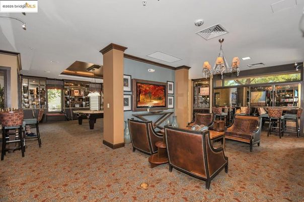 Billiard Table, Chandelier, Dining room, Game Room, Interior, Recessed Lighting