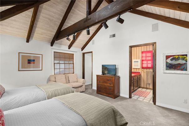 Bedroom, Interior, Wooden Beams, Wooden Ceilings
