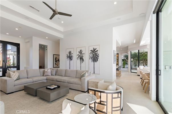 Interior, Living room, Recessed Lighting