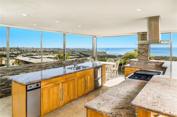 Interior, Kitchen, Recessed Lighting, Stainless Steel Appliances, Water
