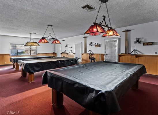 Billiard Table, Game Room, Interior, Pendant Lights