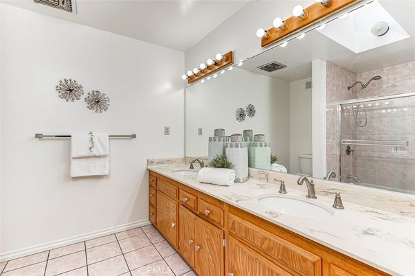 Bathroom, Dual Sink Vanities, Glass Shower, Interior