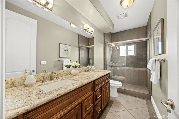 Bathroom, Dual Sink Vanities, Glass Shower, Interior
