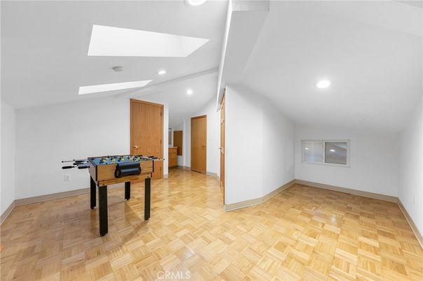 Game Room, Interior, Recessed Lighting, Wood Texture Flooring
