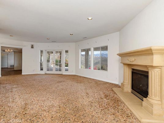 Chandelier, Empty room, Fireplace, Interior, Recessed Lighting