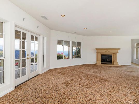Empty room, Fireplace, Interior, Recessed Lighting
