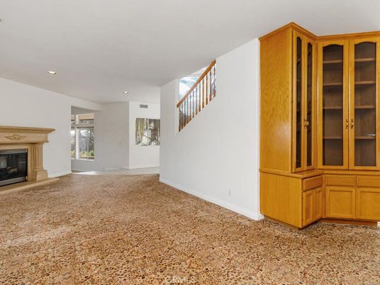 Empty room, Fireplace, Interior, Recessed Lighting