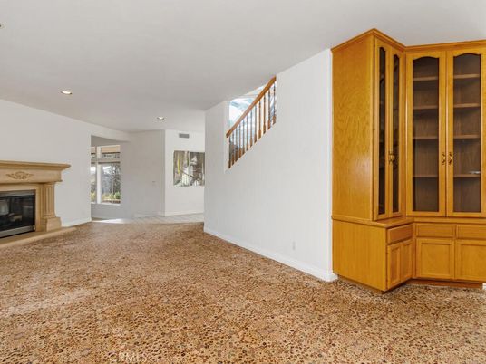 Empty room, Fireplace, Interior, Recessed Lighting