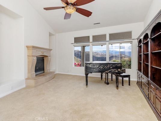 Fireplace, Interior, Piano