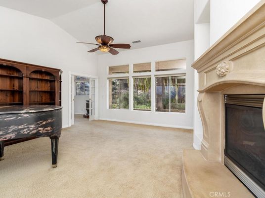 Fireplace, Interior, Piano