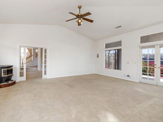 Empty room, Fireplace, Interior