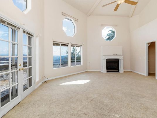Empty room, Fireplace, Interior