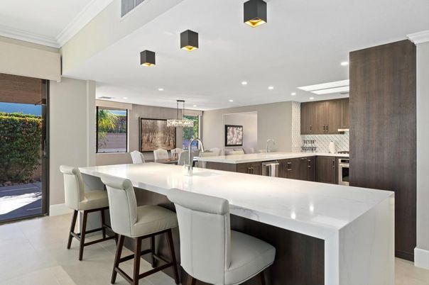 Dining room, Interior, Kitchen, Pendant Lights, Recessed Lighting