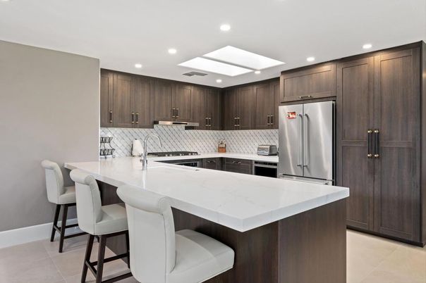 Interior, Kitchen, Recessed Lighting, Stainless Steel Appliances