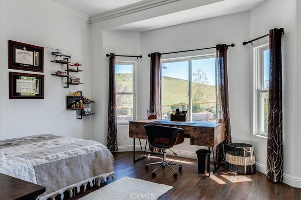 Bedroom, Home Office, Interior, Wood Texture Flooring