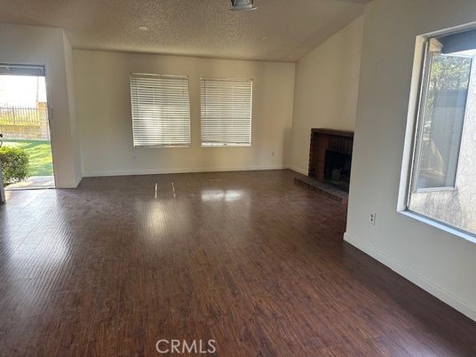 Empty room, Fireplace, Interior, Wood Texture Flooring