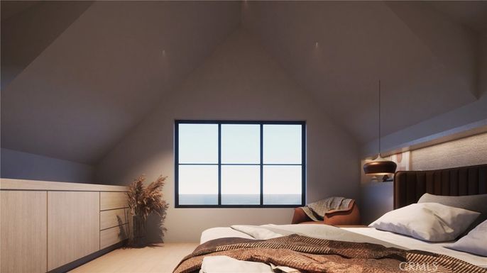 Bedroom, Interior, Pendant Lights, Water